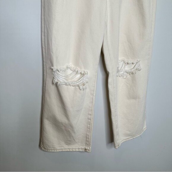 Free People Ranger Wide Leg Jeans in White - Picture 4 of 10